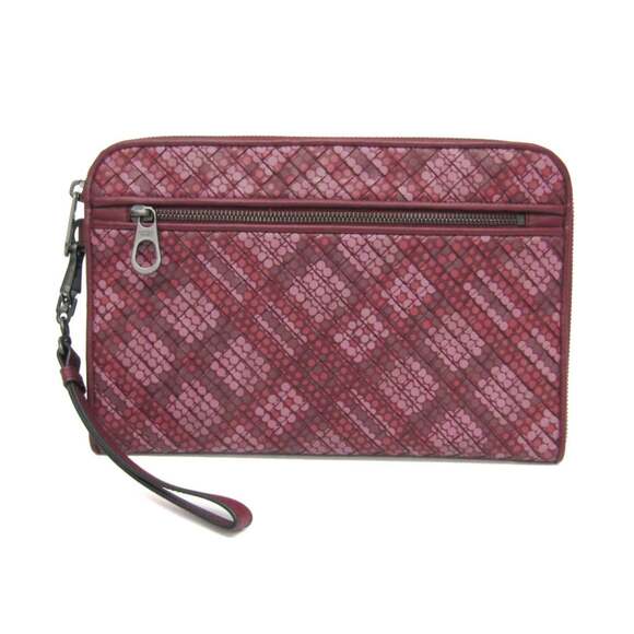 BOTTEGA VENETA Leather Intrecciato Clutch Bag